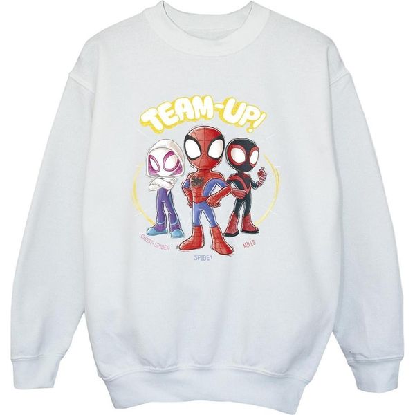 Marvel - Felpa "Spidey E I Suoi Fantastici Amici"" Per Ragazzi BI33418 (128) (Weiß)"-image