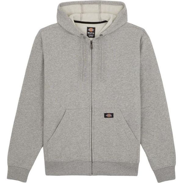 Dickies - Felpa Con Cappuccio A Zip Intera Da Uomo FS10195 (L) (Grigio Screziato)-image