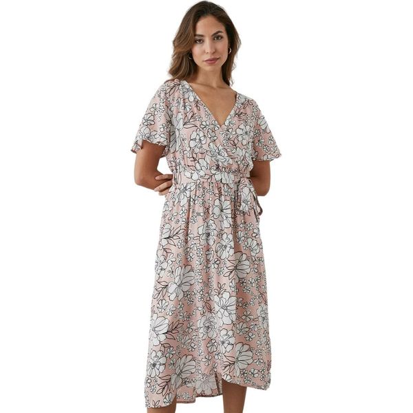 Principles - Abito A Portafoglio Da Donna Svasato DH6641 (38 It) (Rosa)-image