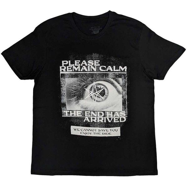 Bring Me The Horizon - Maglietta "Remain Calm Fp"" Per Uomo/Donna Unisex RO9951 (L) (Nero)"-image