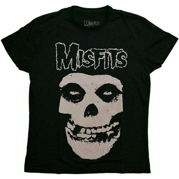 Misfits - Maglietta "Logo & Fiend"" Per Uomo/Donna Unisex RO10027 (M) (Nero)"-image