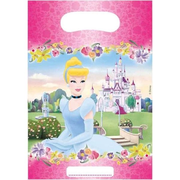 Disney Princess - Sacchetti Per Feste "Viaggio"" Confezione Da 6 SG29759 (Taglia Unica) (Rosa)"-image
