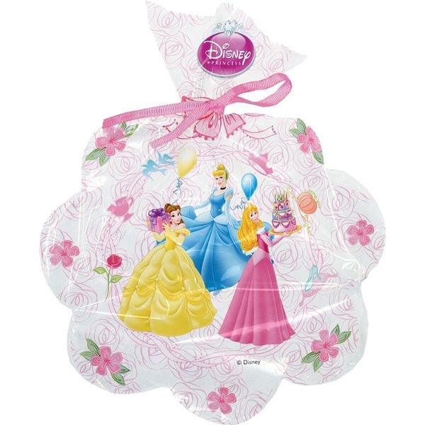 Disney Princess - Sacchetti Per Feste In Cellophane Confezione Da 6 SG30454 (Taglia Unica) (Bianco/Rosa)-image