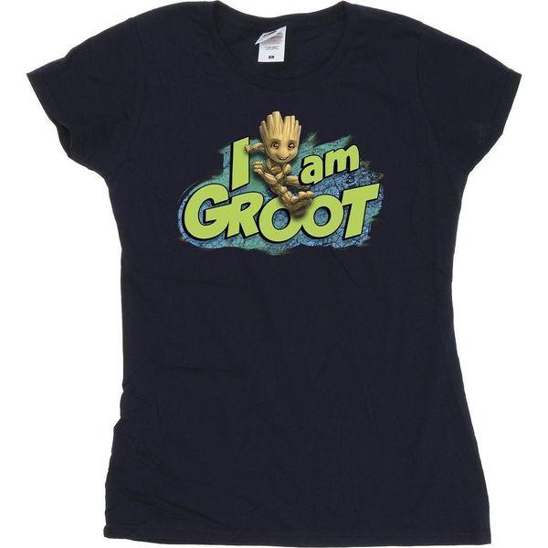 Marvel - Maglietta "Guardiani Della Galassia Io Sono Groot"" Per Donne BI22291 (Xxl) (Marineblau)"-image