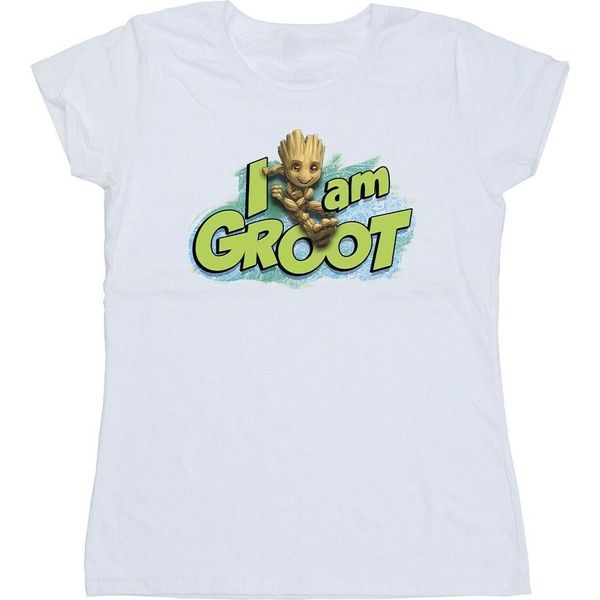 Marvel - Maglietta "Guardiani Della Galassia Io Sono Groot"" Per Donne BI22291 (M) (Bianco)"-image