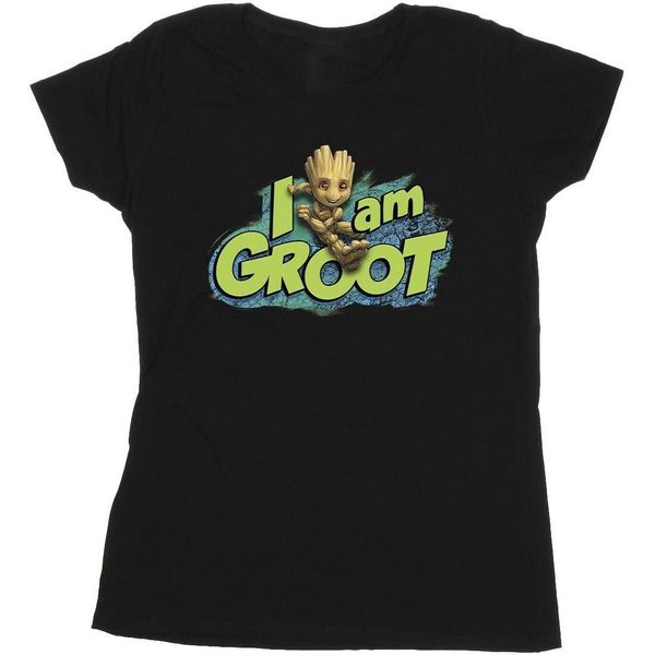 Marvel - Maglietta "Guardians Of The Galaxy I Am Groot"" Da Donna BI22291 (M) (Nero)"-image