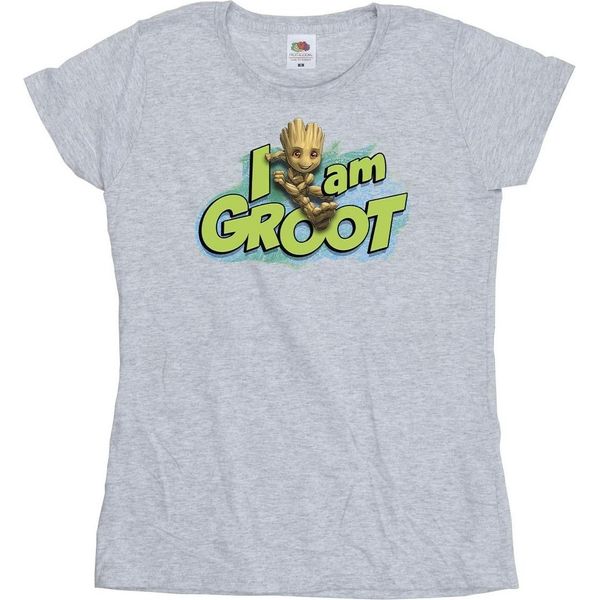 Marvel - Maglietta "Guardiani Della Galassia Io Sono Groot"" Per Donne BI22291 (L) (Grau)"-image