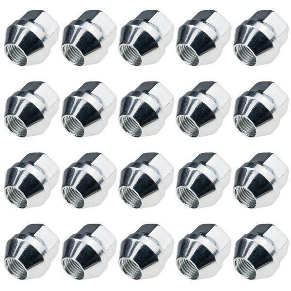 20X Dadi Ruota Aperti M12X1,5 Cono Zincato SW19 Per Opel Kia Mazda Hyundai-image