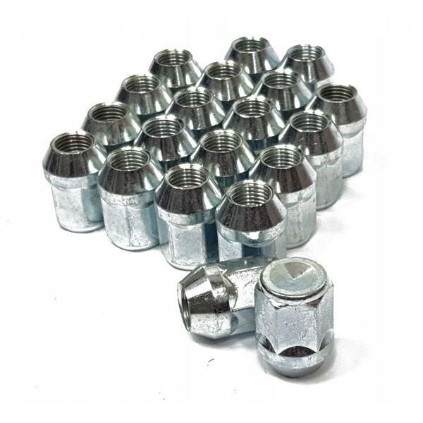 16X Dadi Ruota Dado M12X1,5 Cono Chiuso Zincato SW21 Per Ford Mazda-image