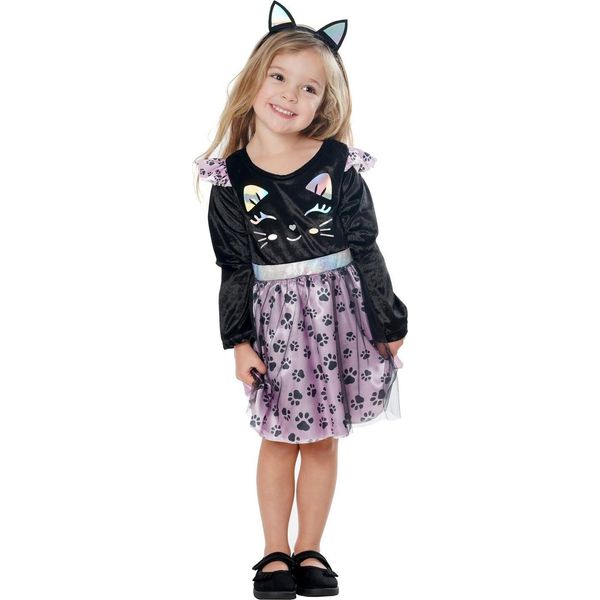 Bristol Novelty - Costume Da Gatto - Bambino BN5820 (104) (Nero/Viola)-image