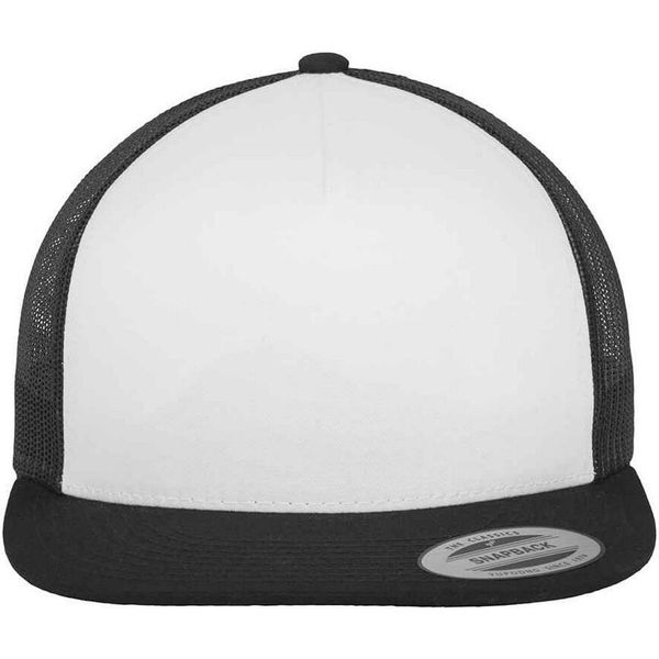 Flexfit - Cappello Trucker Per Uomo/Donna Unisex PC5720 (Taglia Unica) (Nero/Bianco)-image