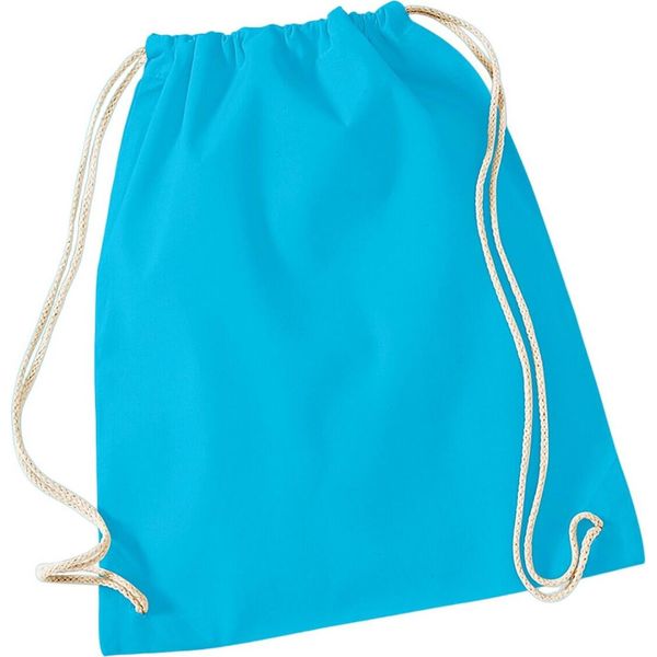 Westford Mill - Borsa Da Ginnastica, Cotone PC5783 (Taglia Unica) (Blu Mare)-image