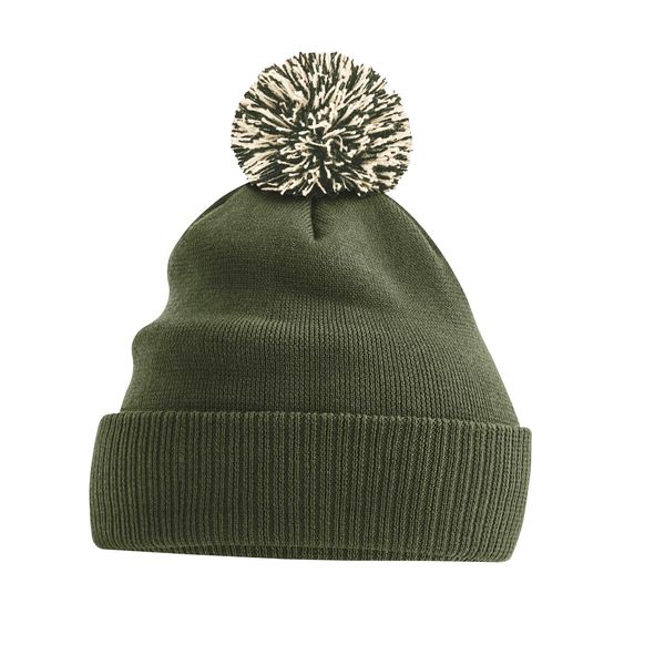 Beechfield - Berretto Da Uomo/Donna Unisex PC5718 (Taglia Unica) (Verde Oliva/Malva)-image