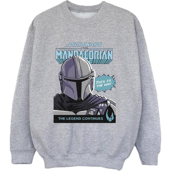 Star Wars The Mandalorian - Felpa Per Ragazzi BI36430 (104) (Grigio)-image