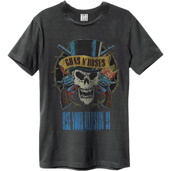 Amplified - Maglietta "Use Your Illusion Tour 1991 North America"" Per Bambini/Ragazzi Unisex GD1541 (S) (Holzkohle)"-image