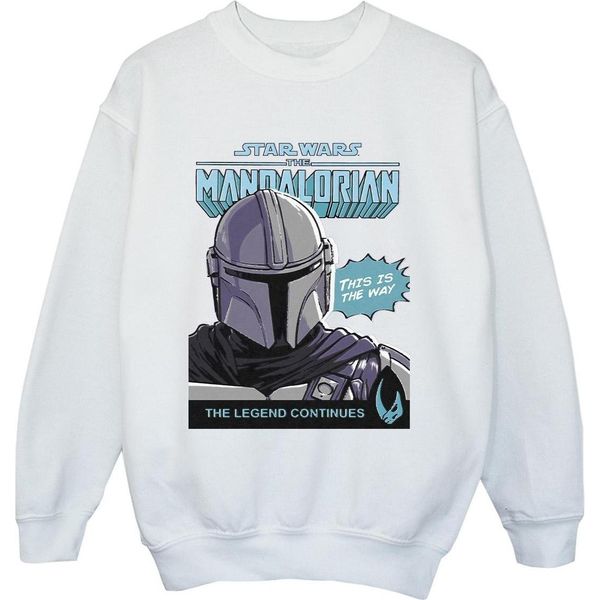 Star Wars The Mandalorian - Felpa Per Ragazzi BI36430 (128) (Bianco)-image