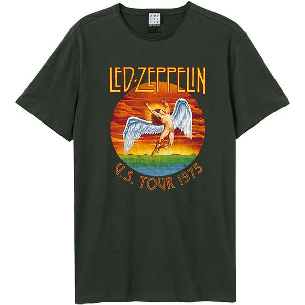 Amplified - Maglietta "Us Tour 1975"" Per Uomo/Donna Unisex GD1603 (Xxl) (Charcoal)"-image