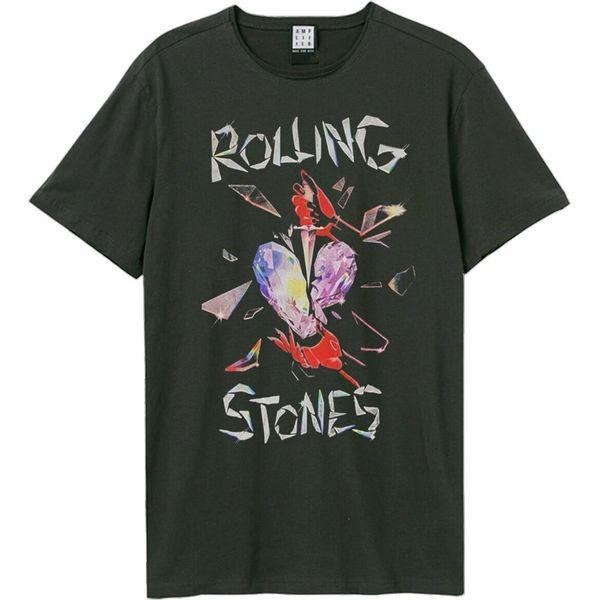 Amplified - Maglietta "Hackney Diamonds"" Per Uomo/Donna Unisex GD1588 (3XL) (Charcoal)"-image