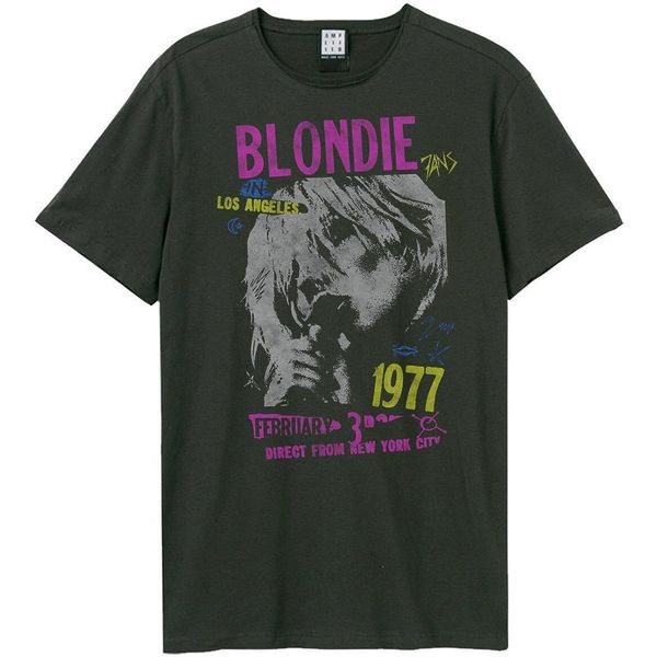 Amplified - Maglietta "Tour 77"" Per Uomo/Donna Unisex GD1594 (Xxl) (Charcoal)"-image