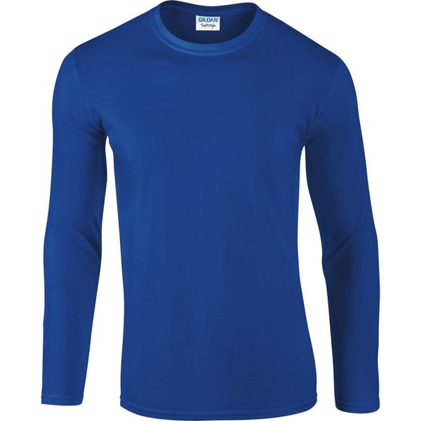 Gildan - Maglietta "Softstyle"" Da Uomo/Donna Unisex A Maniche Lunghe PC5874 (S) (Royal Blue)"-image