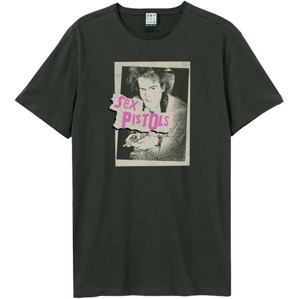 Amplified - Maglietta "Photo"" Per Uomo/Donna Unisex GD1613 (L) (Charcoal)"-image