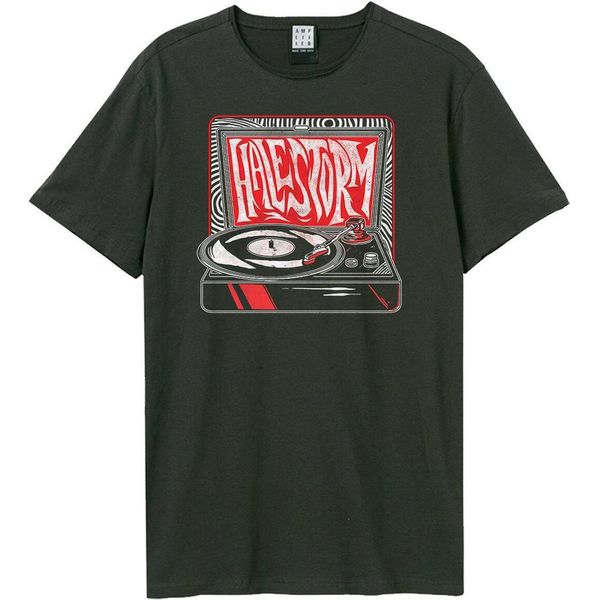 Amplified - Maglietta "Skull"" Per Uomo/Donna Unisex GD1619 (L) (Charcoal)"-image