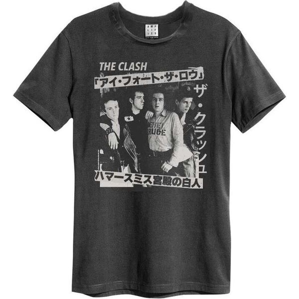 Amplified - Maglietta "Tour Poster"" Per Uomo/Donna Unisex GD1614 (S) (Charcoal)"-image