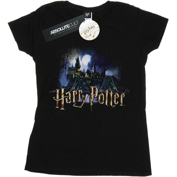 Harry Potter - Maglietta "Hogwarts"" Da Donna BI23731 (Xxl) (Nero)"-image