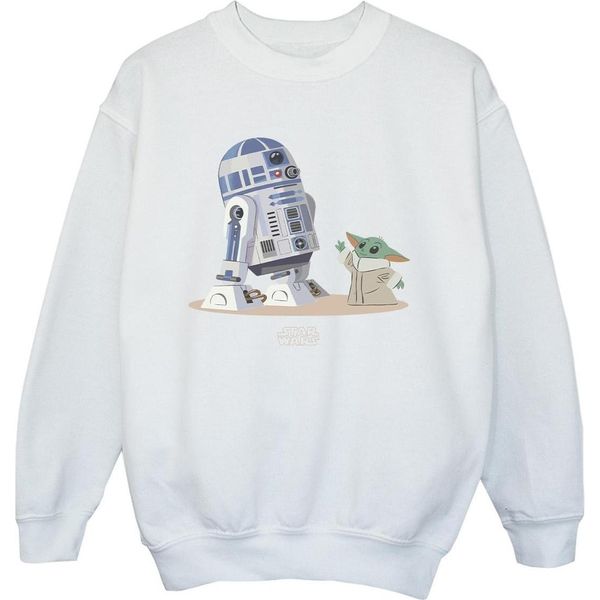 Star Wars - Felpa "The Mandalorian"" Per Ragazzi BI36651 (104) (Bianco)"-image