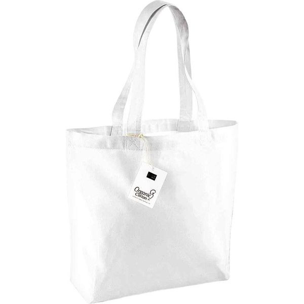 Westford Mill - Borsa Della Spesa, Cotonelogico, 16L PC6044 (Taglia Unica) (Bianco)-image