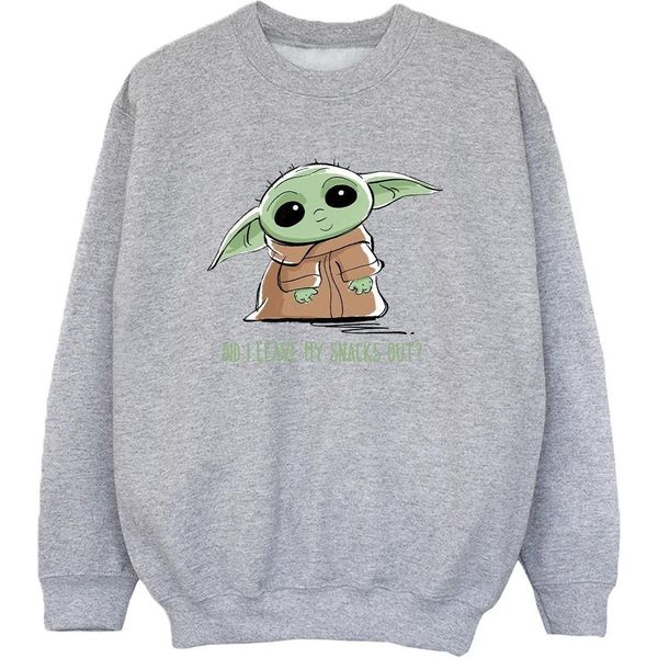Star Wars - Felpa "The Mandalorian"" Da Ragazzo BI36723 (116) (Grigio)"-image