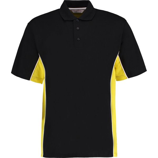 Gamegear - Polo "Track"" Da Uomo PC6427 (3XL) (Nero/Giallo)"-image
