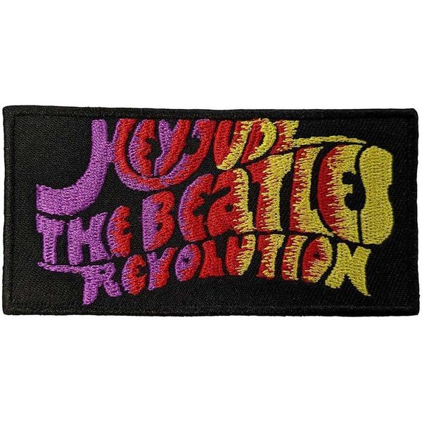 The Beatles - Toppa Da Stirare "Hey Jude/Revolution"", Tessuto RO10151 (Taglia Unica) (Nero/Rosa/Giallo)"-image