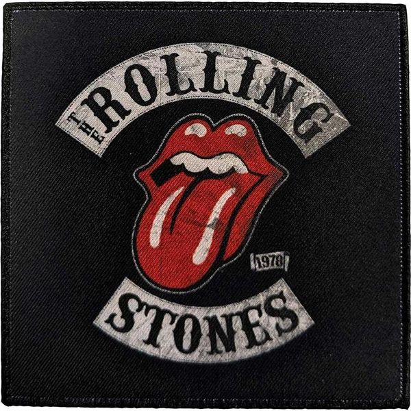 The Rolling Stones - Logo - Toppa "Tour '78"" - Poliestere RO10137 (Taglia Unica) (Nero/Rosso/Bianco)"-image