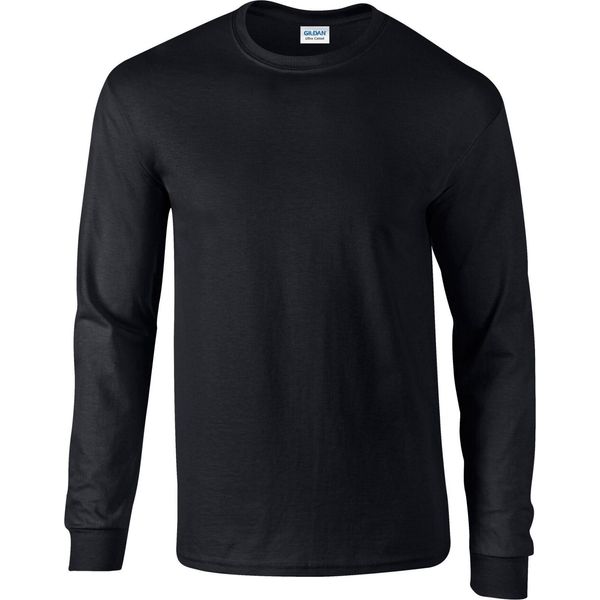 Gildan - Maglietta "Ultra"" Da Uomo/Donna Unisex A Maniche Lunghe PC6430 (Xxl) (Nero)"-image