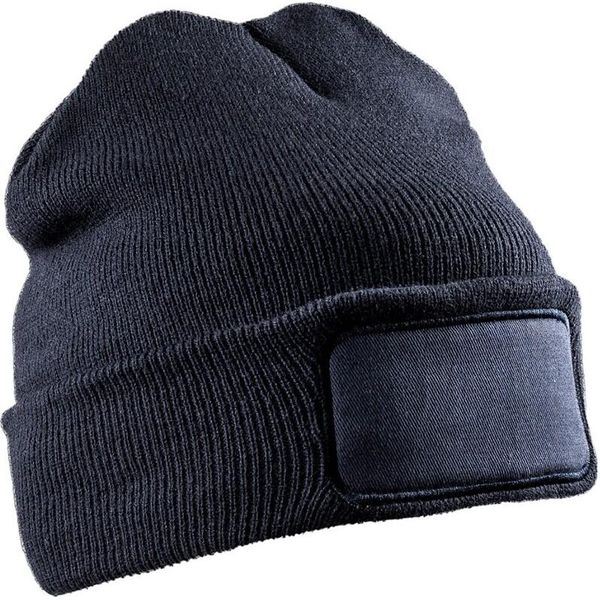 Result Winter Essentials - Uomo/Donna Unisex Printed Flat Beanie RW9407 (Taglia Unica) (Blu Navy)-image