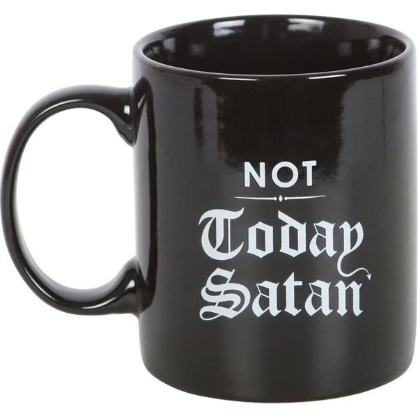 Something Different - Tazza Da Caffè "Non Oggi Satana"" SD5574 (Taglia Unica) (Nero/Bianco)"-image