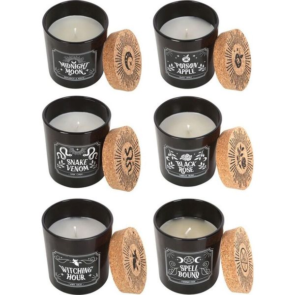 Something Different - Candela Profumata "Midnight Ritual"" Confezione Da 6 SD5619 (Taglia Unica) (Nero)"-image