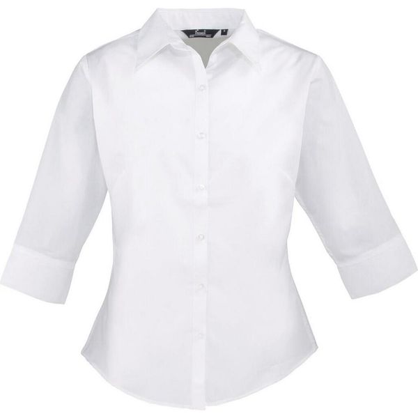 Premier - Camicia Da Donna Con Maniche A 3/4 PC6704 (38 It) (Bianco)-image