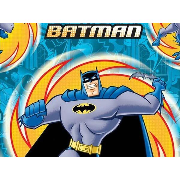 Batman - Stampato - Tovaglia, Plastica SG29265 (Taglia Unica) (Giallo/Blu)-image