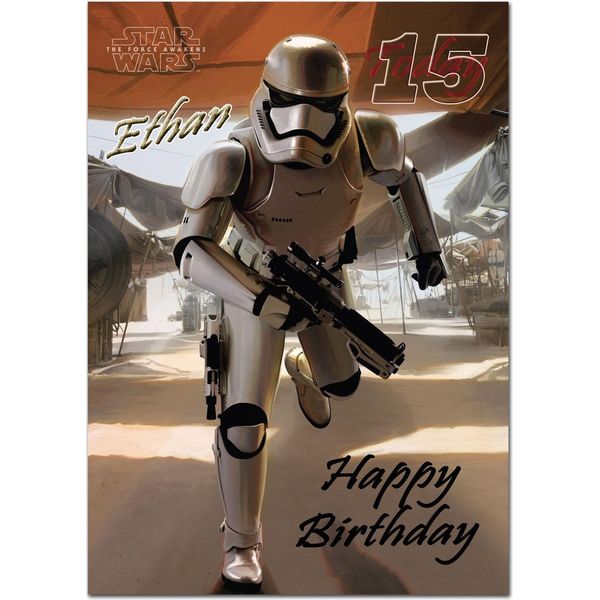 Star Wars - Biglietto Di Compleanno "Figlio"" - Cartoncino SG31234 (Taglia Unica) (Colorato)"-image