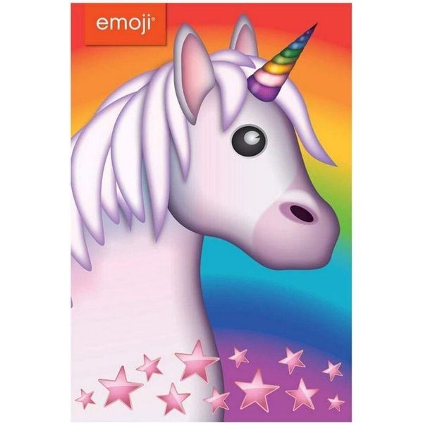 Emoji - Stelle E Unicorno - Biglietto D'auguri, Compleanno - Cartoncino SG29985 (Taglia Unica) (Colorato)-image