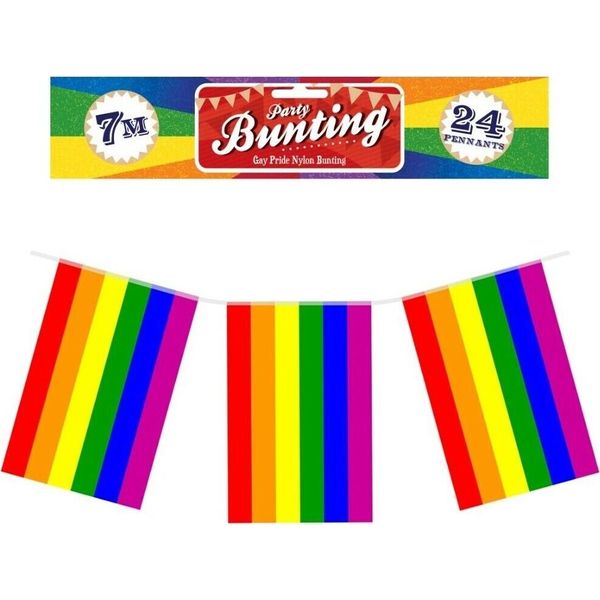 Henbrandt - Bandiere Arcobaleno "Pride"", Party - Plastica, Nylon SG30571 (Taglia Unica) (Colorato)"-image