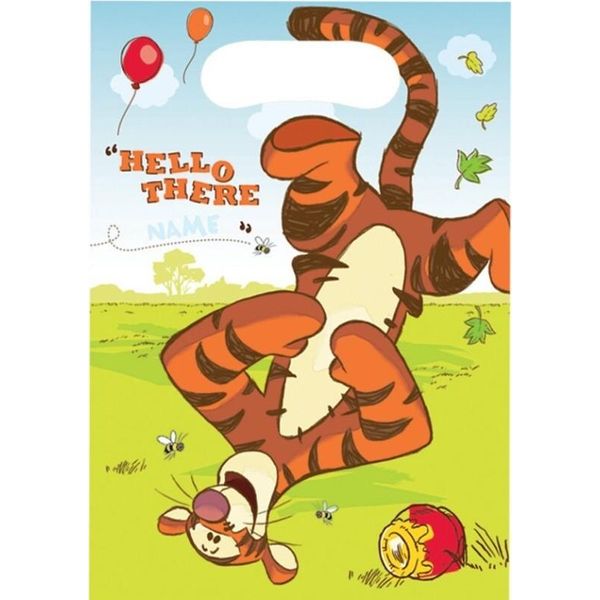 Winnie The Pooh - Sacchetti Per Feste Confezione Da 6 SG30954 (Taglia Unica) (Colorato)-image