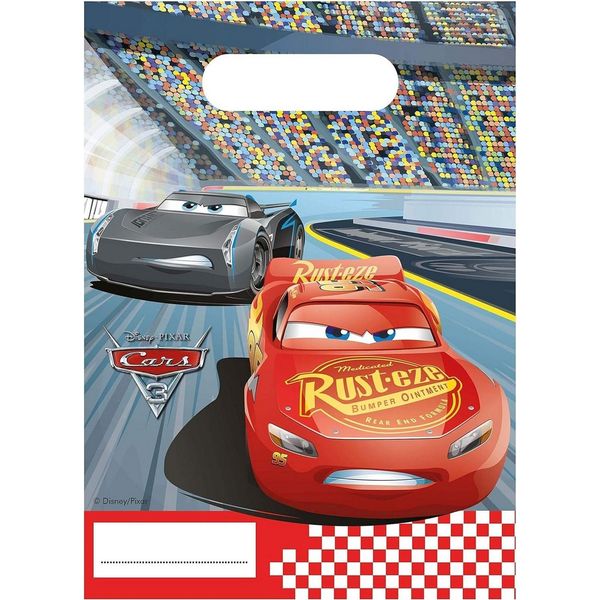 Cars 3 - Sacchetti Per Feste Di Scena Confezione Da 6 SG31279 (Taglia Unica) (Colorato)-image