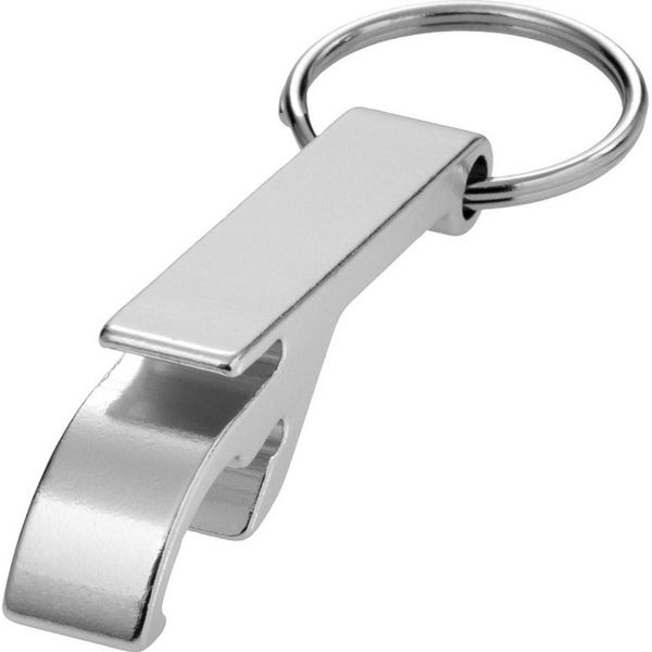 "Tao"" Portachiavi In Alluminio Riciclato Con Apribottiglie PF4245 (Taglia Unica) (Argento)"-image
