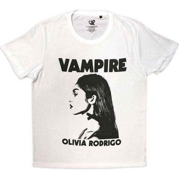 Olivia Rodrigo - Maglietta "Vampire"" Per Uomo/Donna Unisex RO10290 (M) (Bianco)"-image