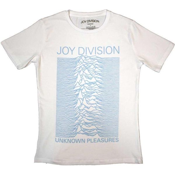 Joy Division - Maglietta "Unknown Pleasures"" Per Donna RO10360 (M) (Bianco)"-image