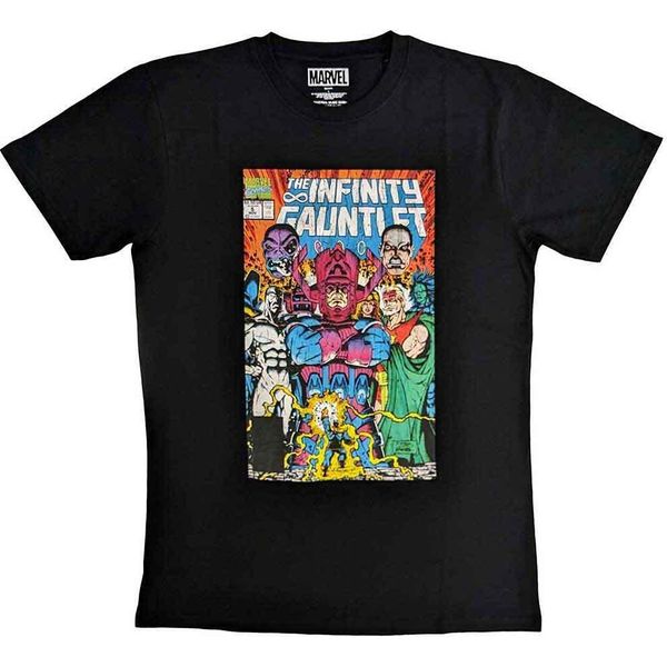 Marvel Comics - Maglietta "Infinity Gauntlet"" Uomo/Donna Unisex RO10171 (L) (Nero)"-image