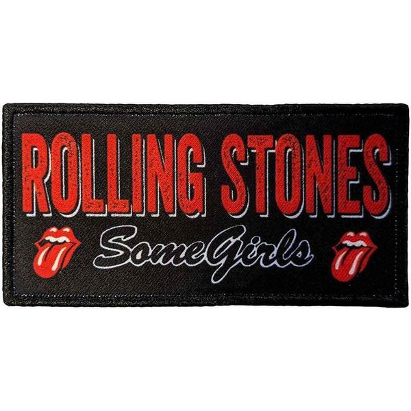 The Rolling Stones - Stampato - Toppa "Some Girls"" - Logo In Poliestere RO10166 (Taglia Unica) (Nero/Rosso/Bianco)"-image